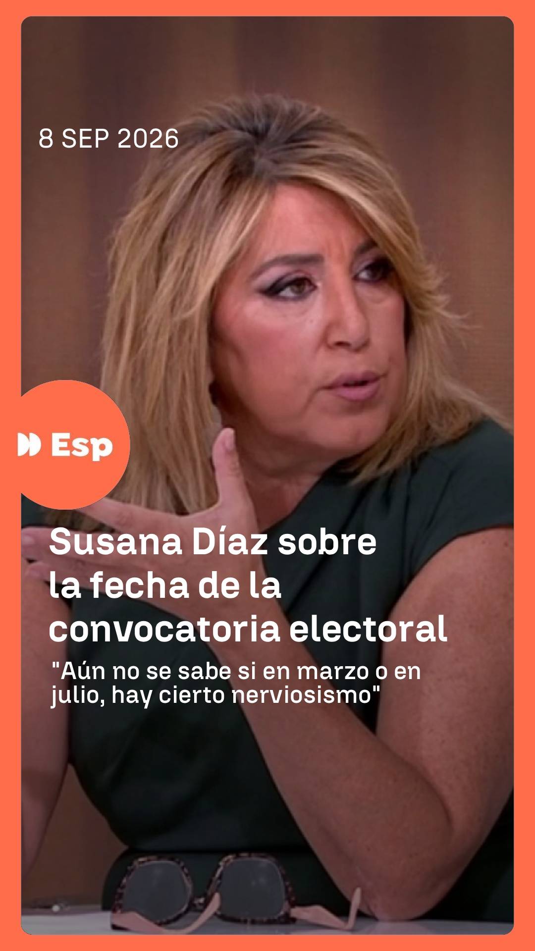 ➡️ Susana Díaz pone sobre la mesa la preocupación a nivel local dentro del Partido Socialista con el adelanto de las elecciones.