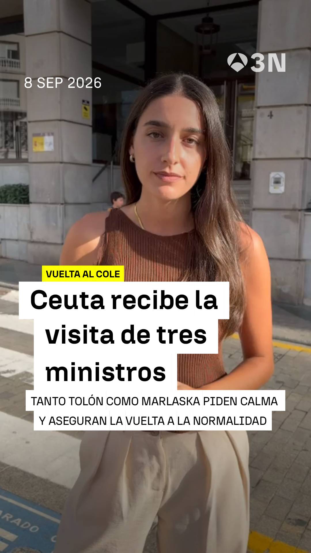 🏫 Ceuta ha recibido la visita de varios ministros, entre ellos Milagros Tolón, de Educación, que ha transmitido un mensaje de calma con la vuelta al cole.