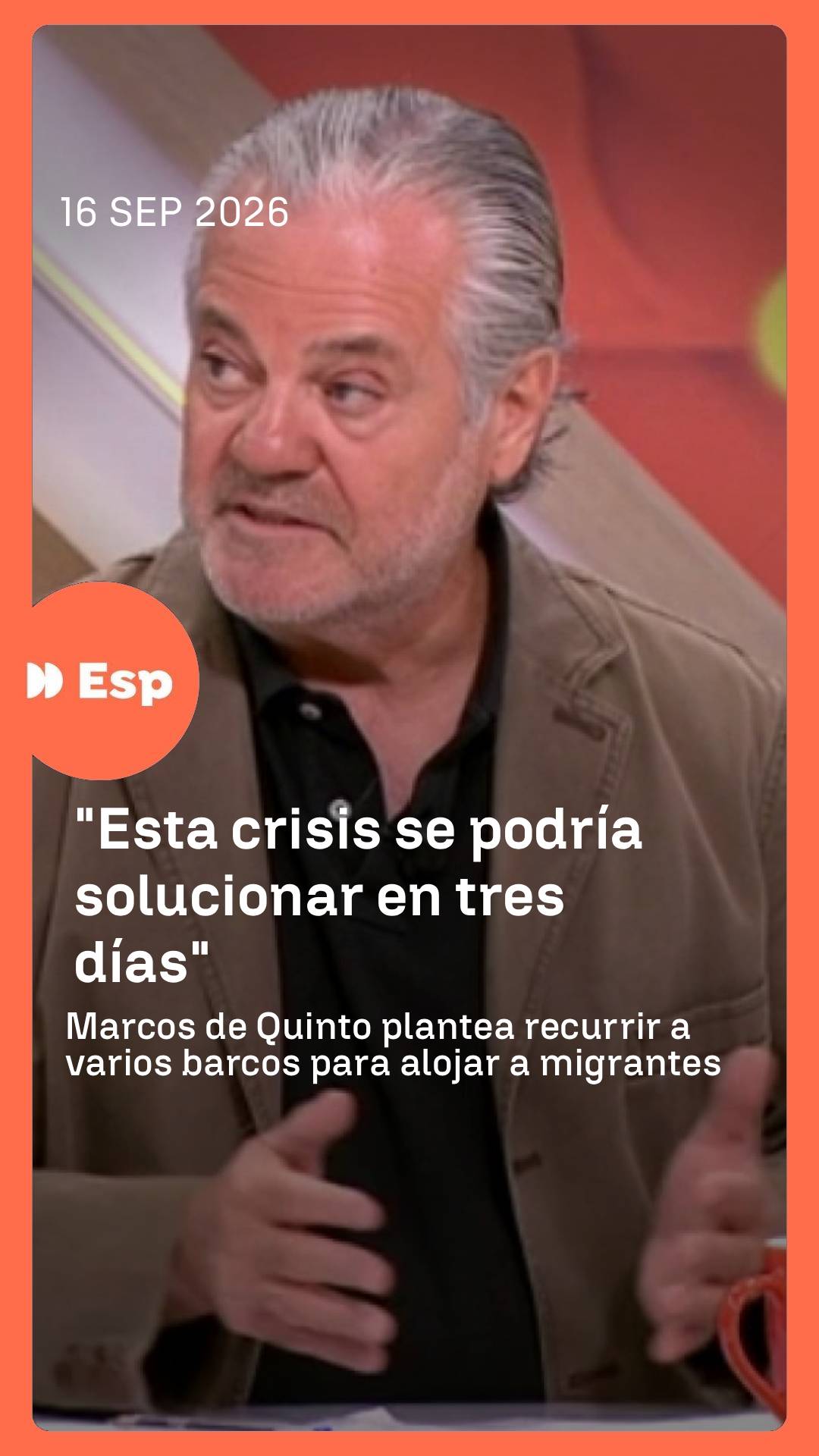 🗣️ El empresario Marcos de Quinto asegura que la situación de Ceuta se podría solucionar en tres días