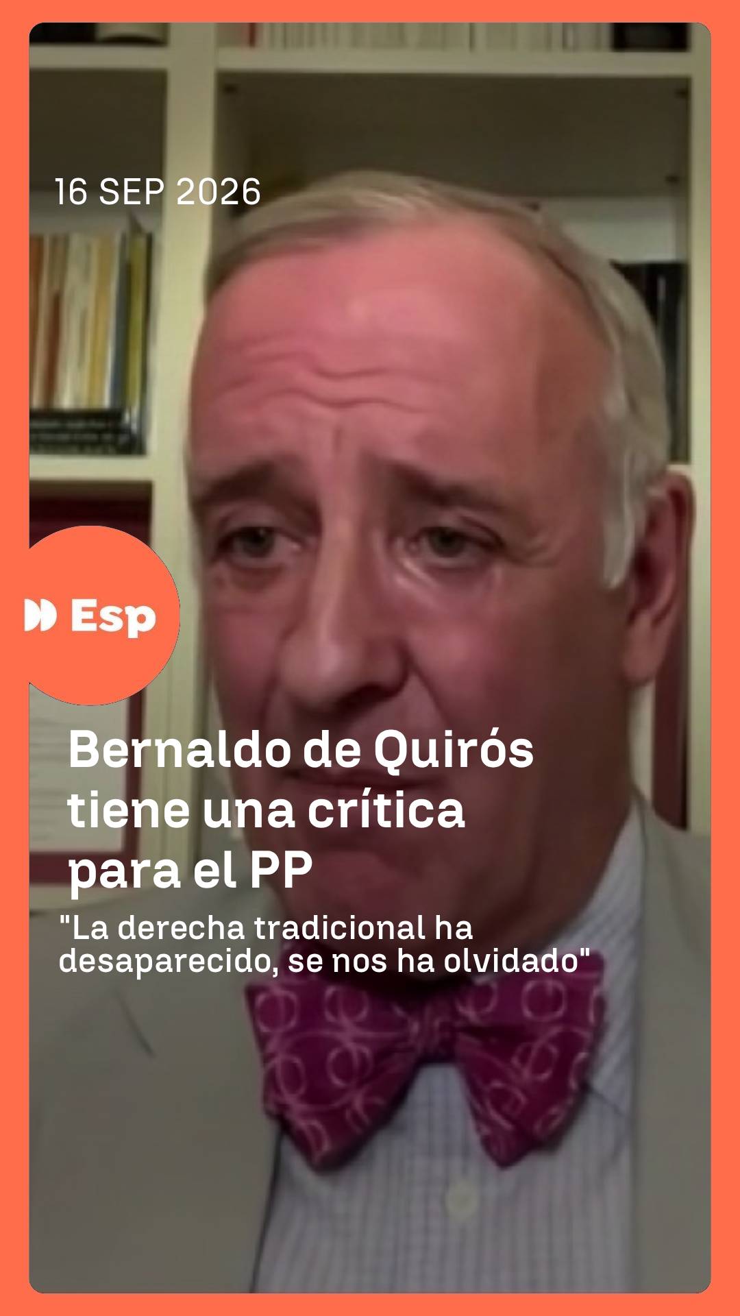 💬 Lorenzo Bernaldo de Quirós ha lanzado en Espejo Público un mensaje para la derecha europea