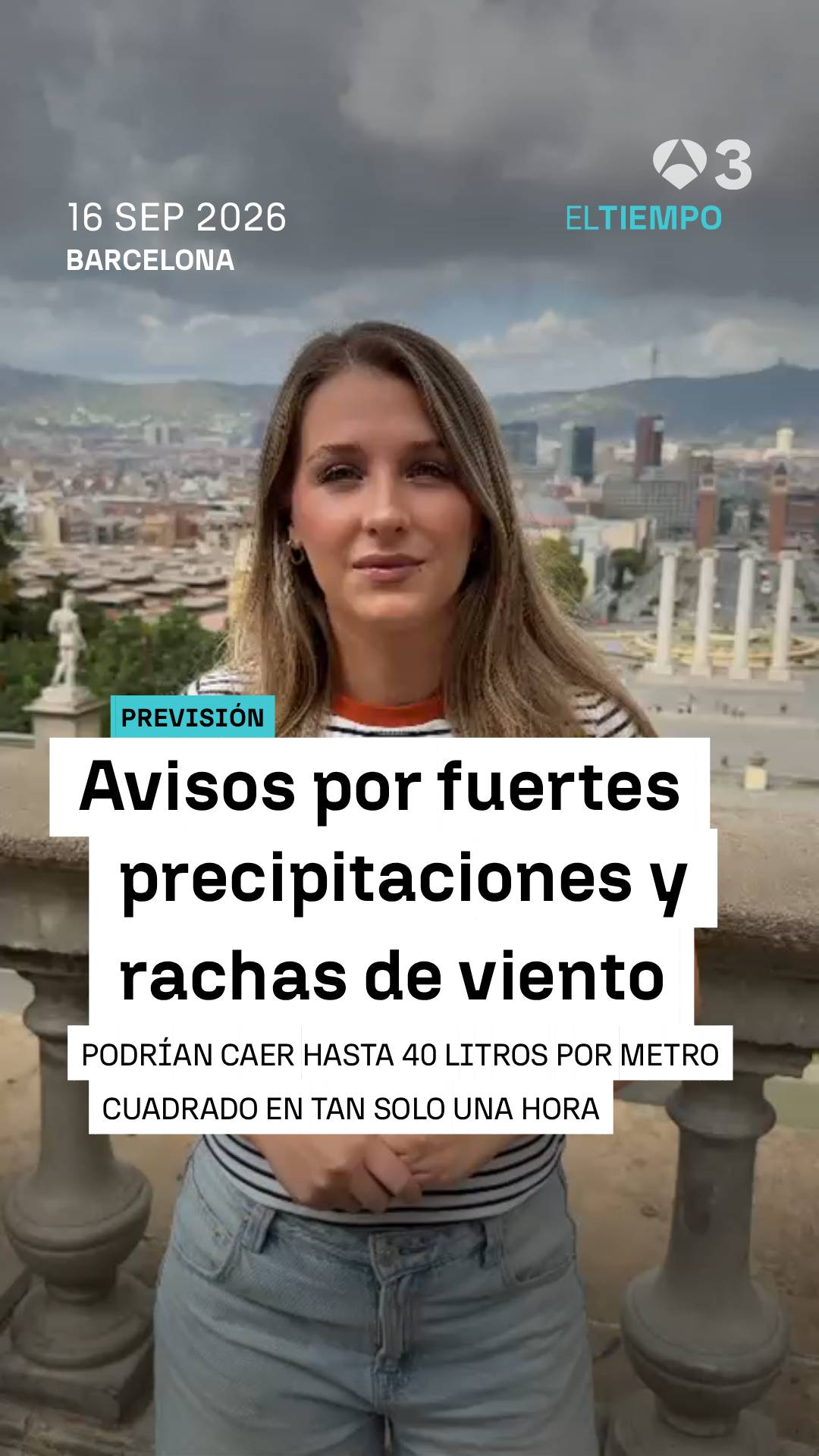 ⚠️🌧️ La AEMET ha activado avisos naranjas y amarillos por las fuertes precipitaciones y rachas de viento en Barcelona, Girona y Tarragona