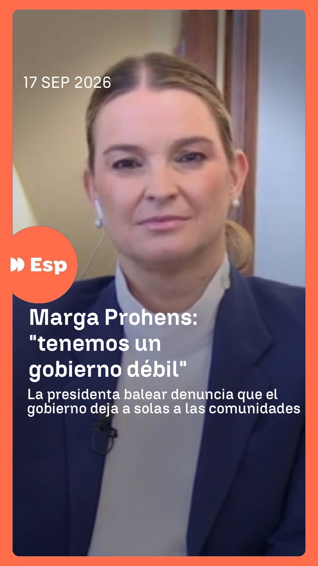 🔴👉🏼 La presidenta de Baleares denuncia la dejadez del Gobierno ante la crisis migratoria de su comunidad