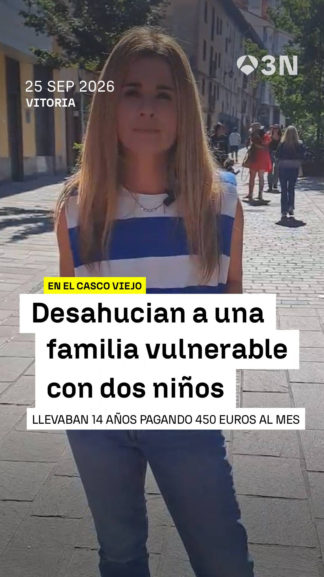 💥🏠 Ola de indignación en el casco viejo de Vitoria tras el desahucio de una familia vulnerable con dos menores