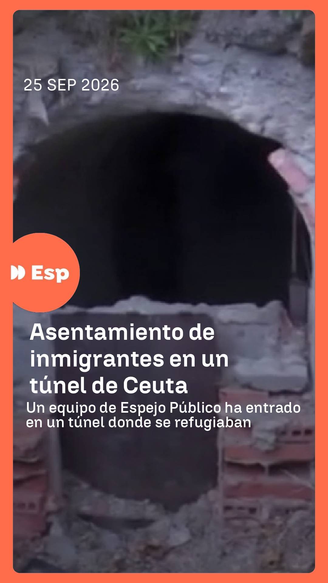 👀👉🏼 Un equipo de Espejo Público ha entrado en uno de los túneles donde se refugiaban decenas de migrantes en Ceuta con colchones, restos de comida y basura: 