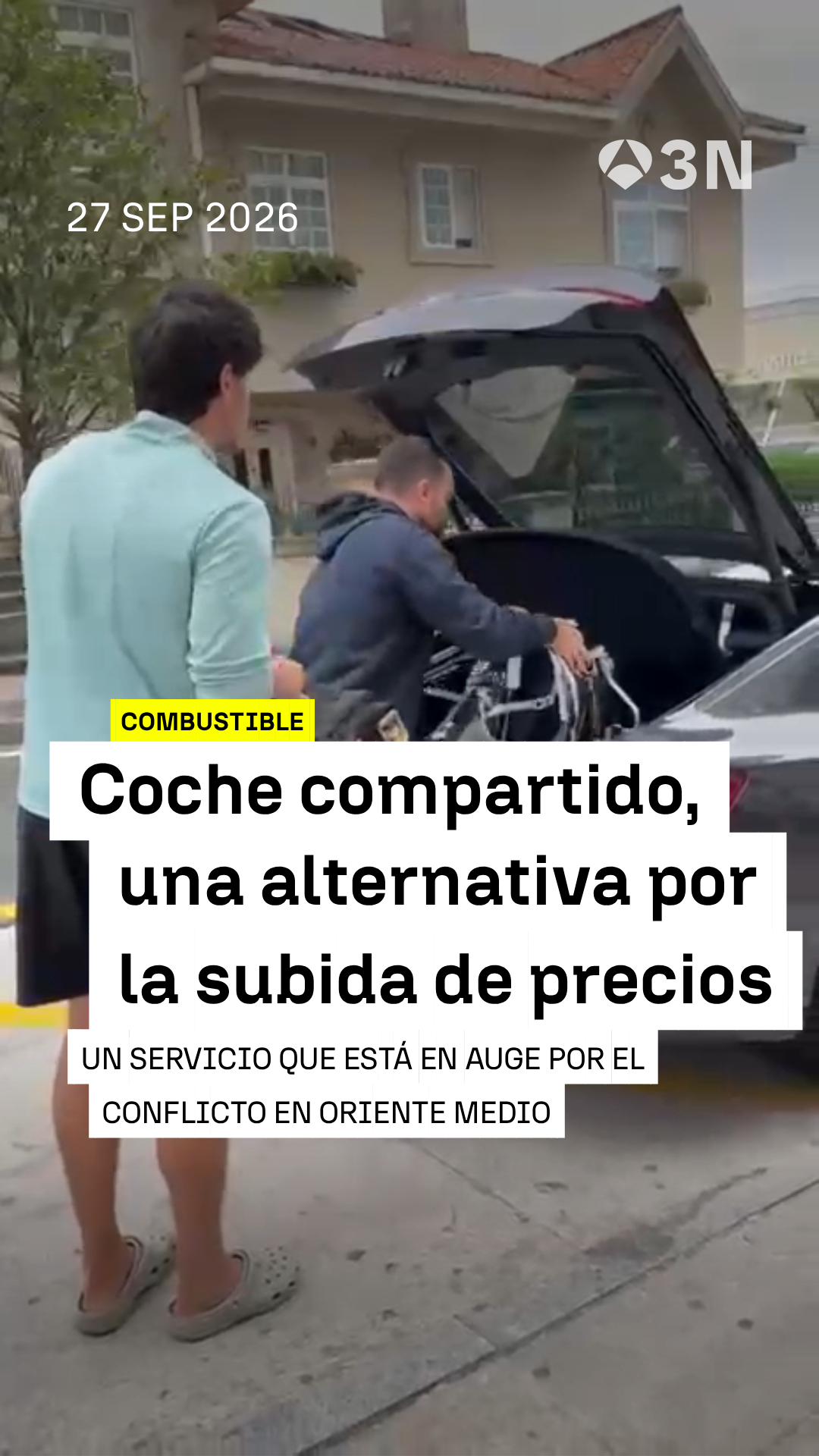 🚗 Cada vez más personas recurren al coche compartido para viajar ante la subida de precios por el conflicto en Oriente Medio
