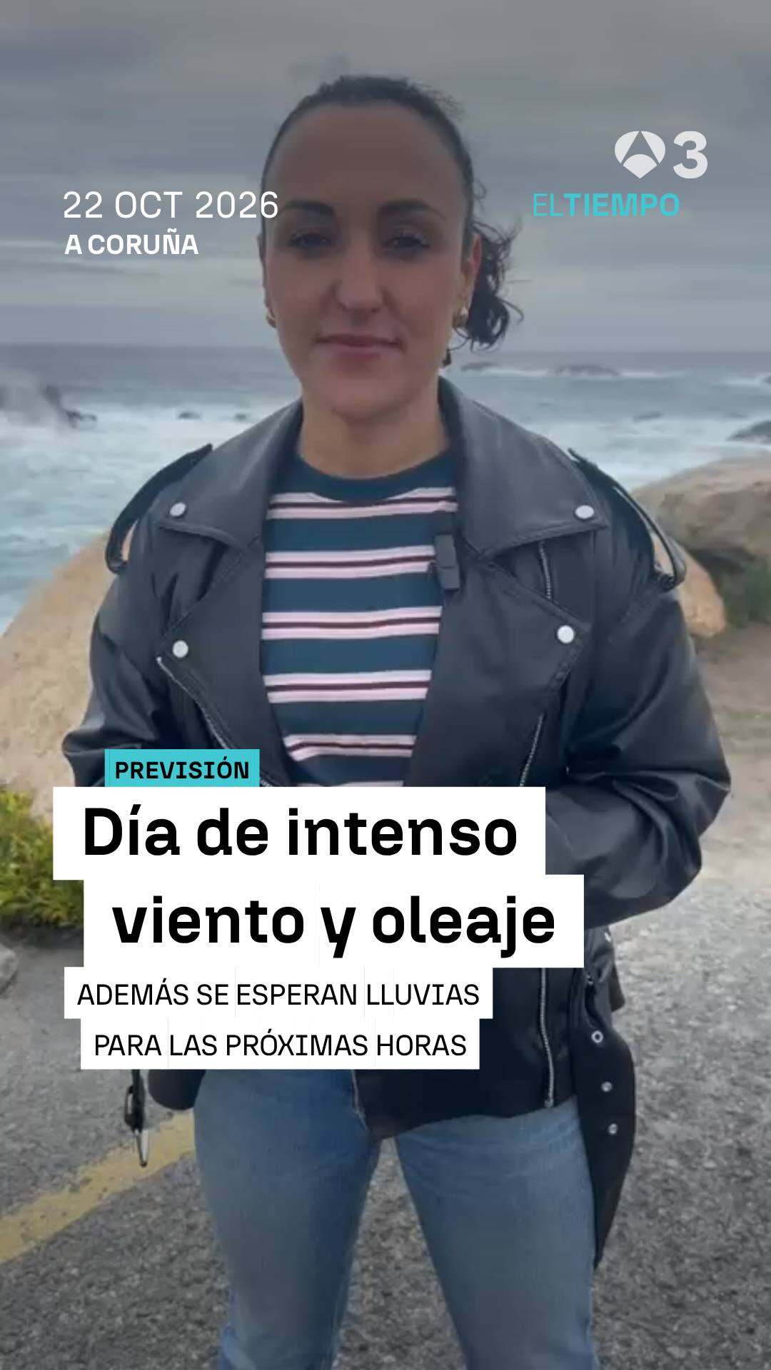 🌊 Día de intenso oleaje y viento en Galicia que confirma la llegada del otoño