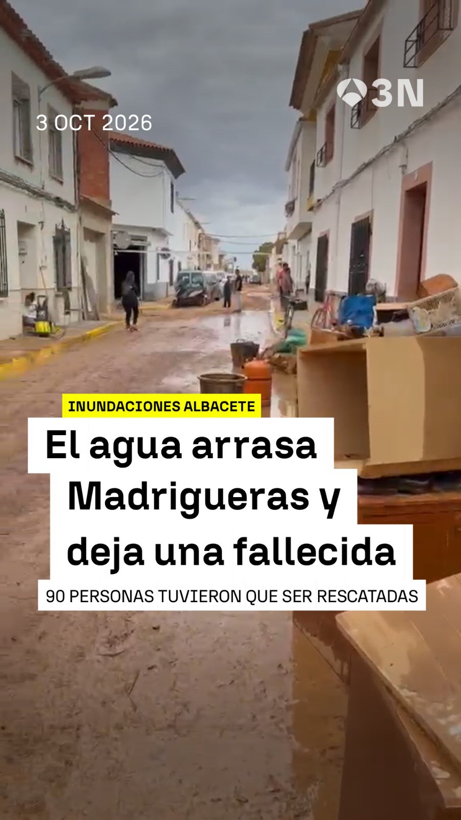 🌧️ Madrigueras vive su mayor riada desde los años 50