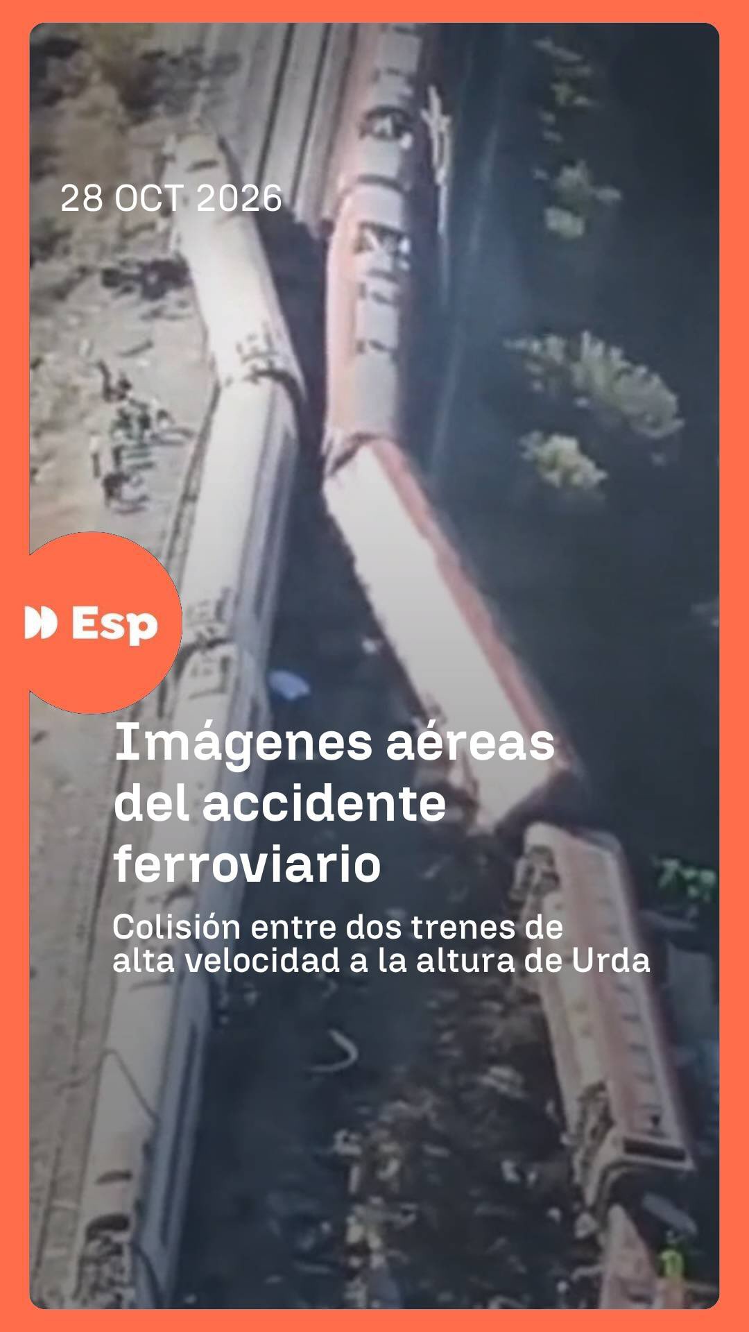 🚁 Imágenes aéreas de la Guardia Civil que muestran la magnitud del accidente