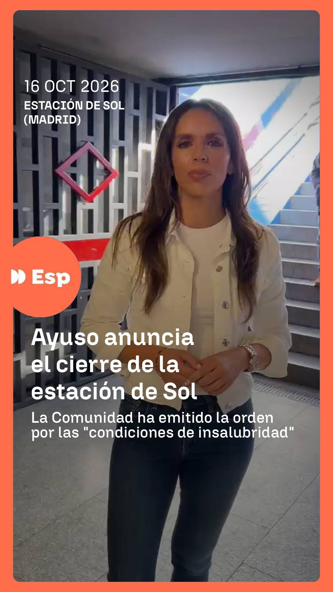 ➡️ Ayuso anuncia el cierre de la estación de metro de Sol por las “condiciones de insalubridad” de la “acampada ilegal”