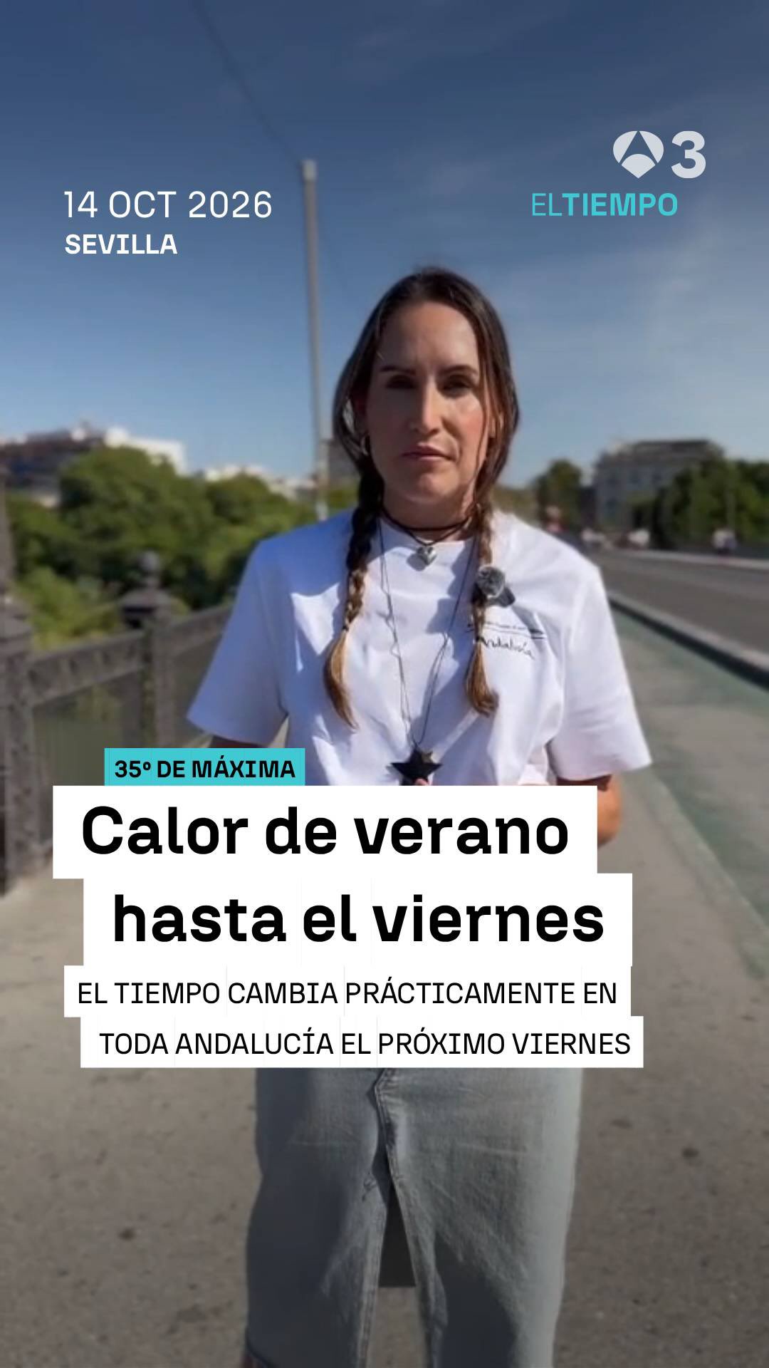 ☀️ Calor de pleno verano con 35º de temperatura máxima