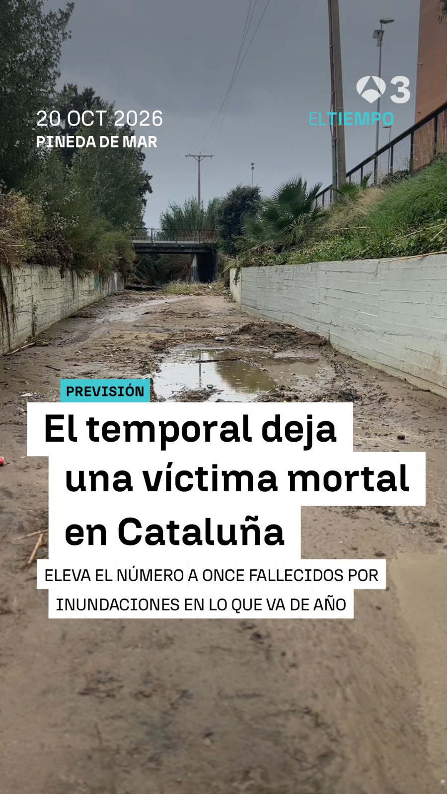 ⚫ 🌧️ El temporal deja una víctima mortal en Cataluña, elevando así el número a once fallecidos por inundaciones en lo que va de año