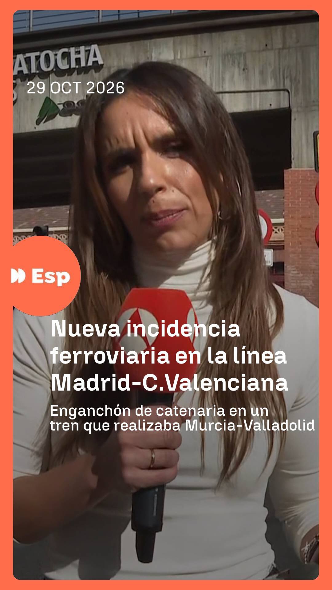🚄 Un tren Ouigo que realizaba el trayecto entre Murcia y Valladolid, ha sufrido un enganchón de catenaria