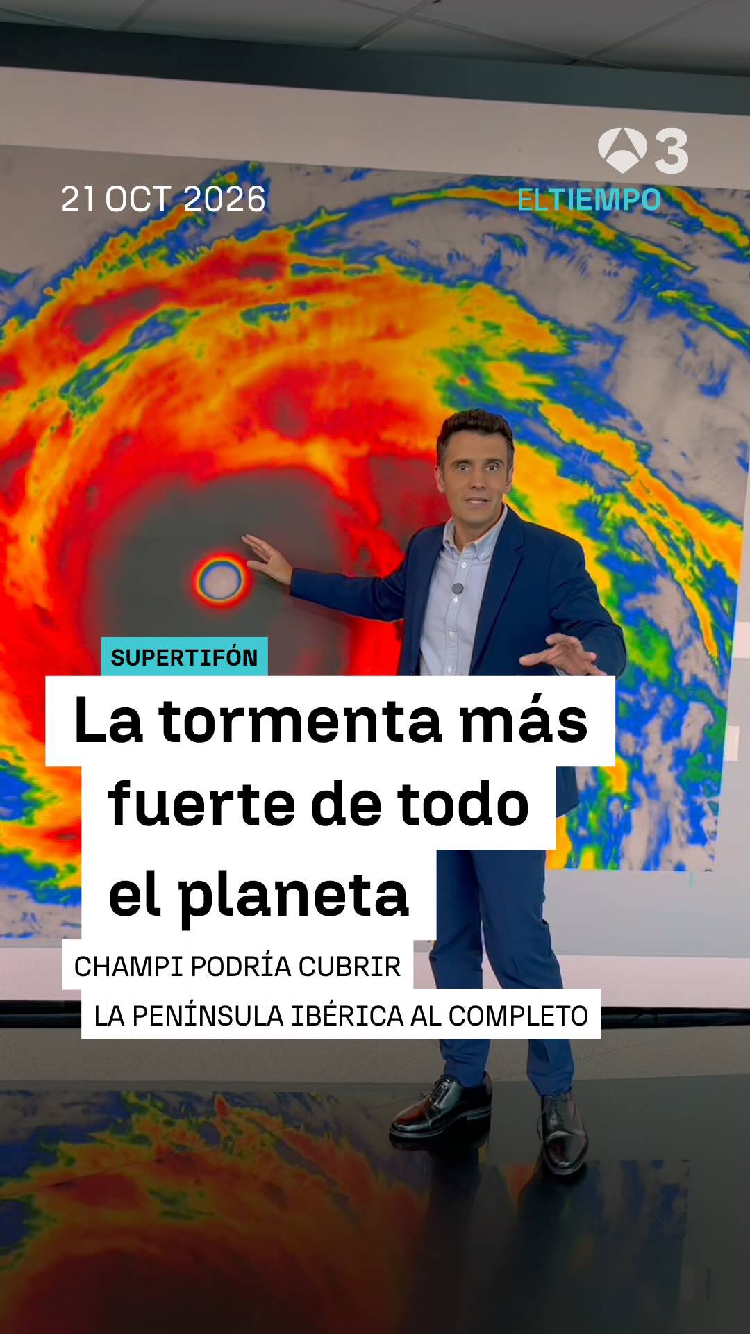 🌪️ Así es Champi, una tormenta con 1.000 km de diámetro