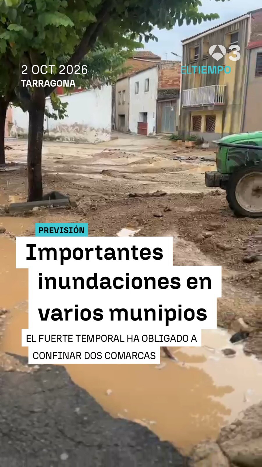 🌧️ Varios municipios de Tarragona han sufrido inundaciones, debido a las fuertes precipitaciones