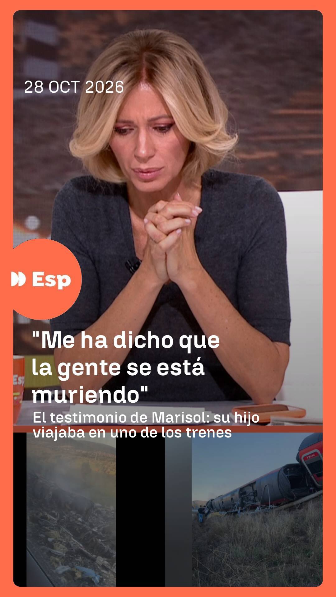 ➡️ Hablamos con Marisol, madre de un pasajero que iba en uno de los trenes