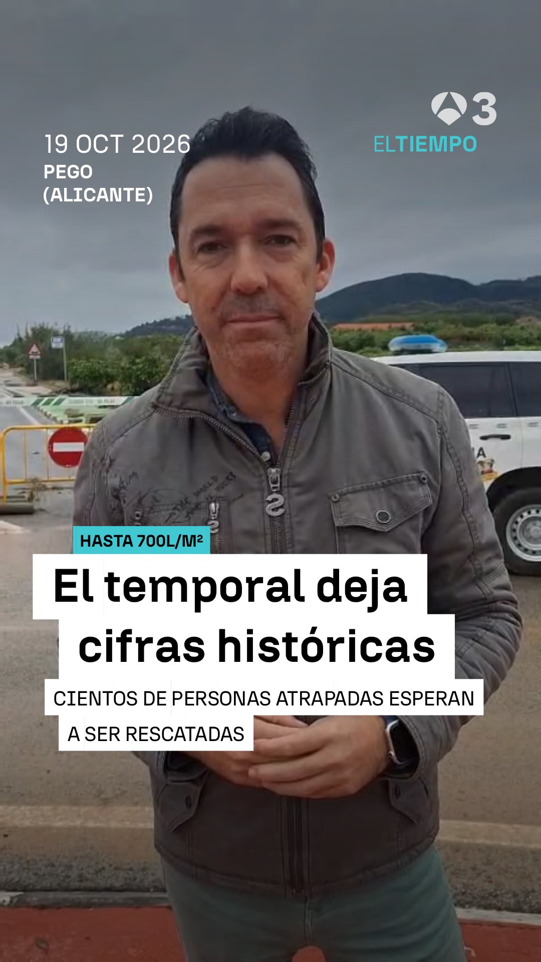 🚨🌧️ La localidad de Pego, en Alicante, es una de las más afectadas por la Dana Adam
