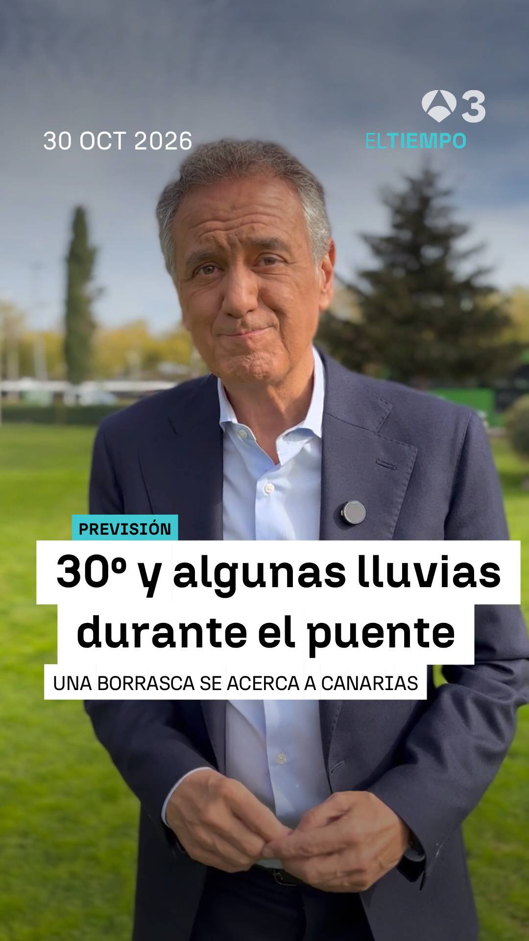 🌧️ 30º y algunas lluvias en el puente de los Santos
