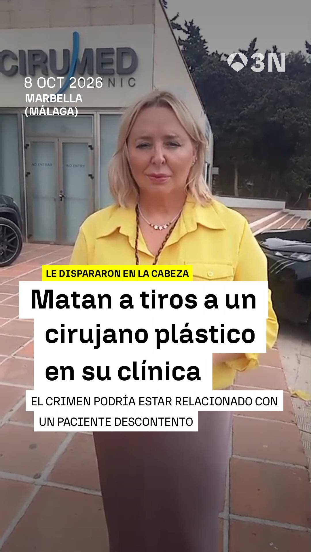 ‼️⚫ Conmoción en Marbella tras la muerte de un reconocido cirujano plástico, tiroteado en la cabeza en su propia clínica