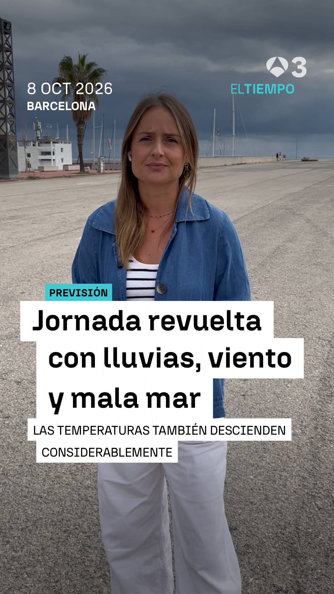 🌧️🌀 Inestabilidad en Cataluña para esta tarde: las lluvias vienen acompañadas de fuertes rachas de viento y mala mar