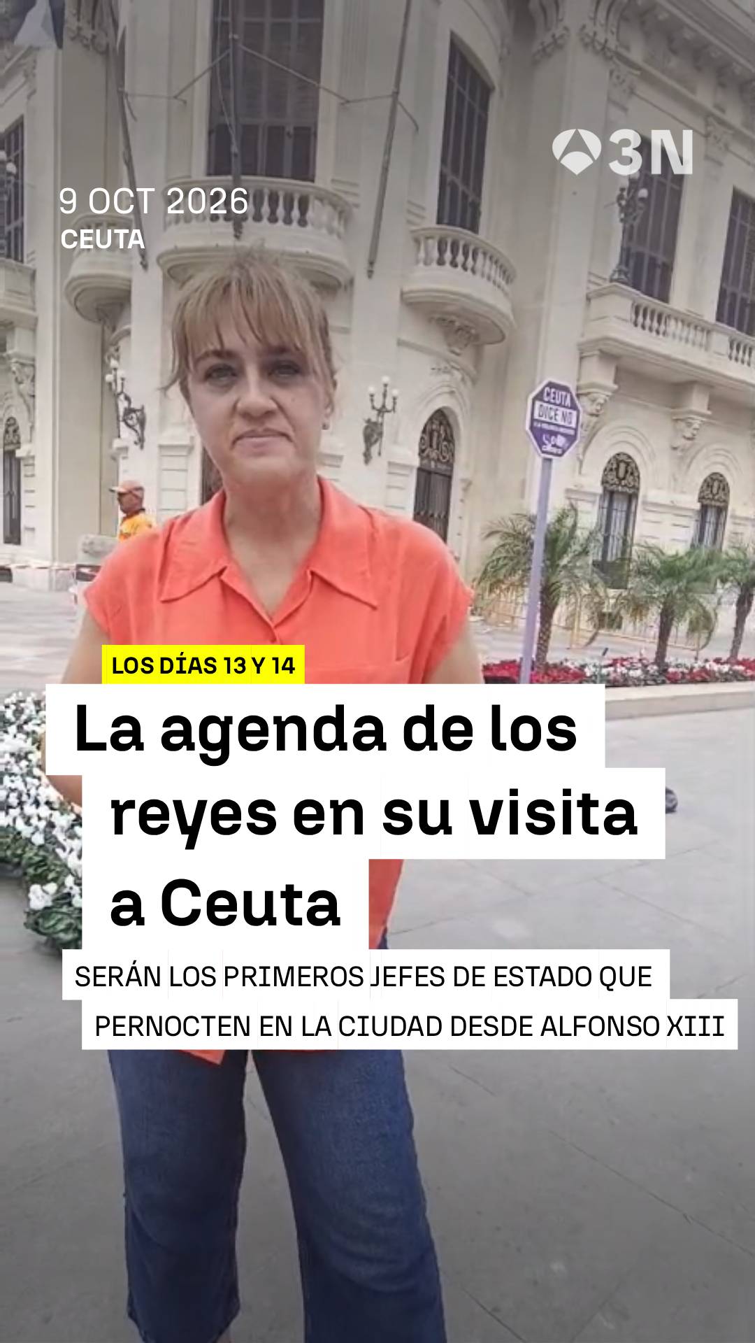 🗓️📌 Todos los detalles de la agenda de los reyes durante su visita a Ceuta los días 13 y 14 de octubre