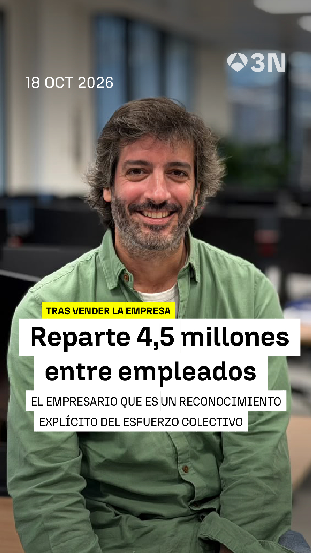💶 Un empresario vigués reparte 4,5 millones de euros entre sus trabajadores tras vender la empresa