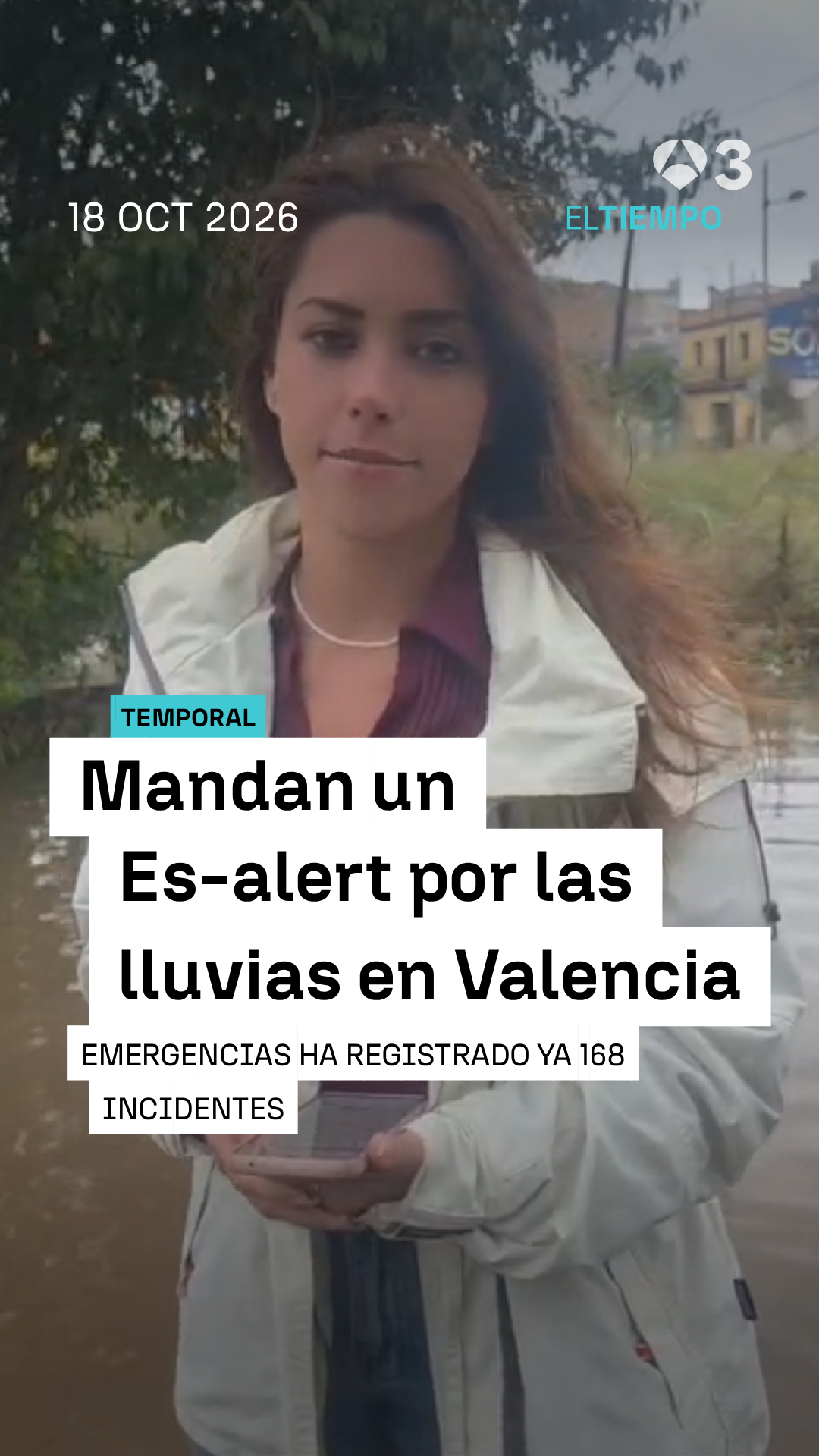 ⚠🌧 La Comunidad Valenciana lanza un mensaje Es-Alert por las fuertes lluvias