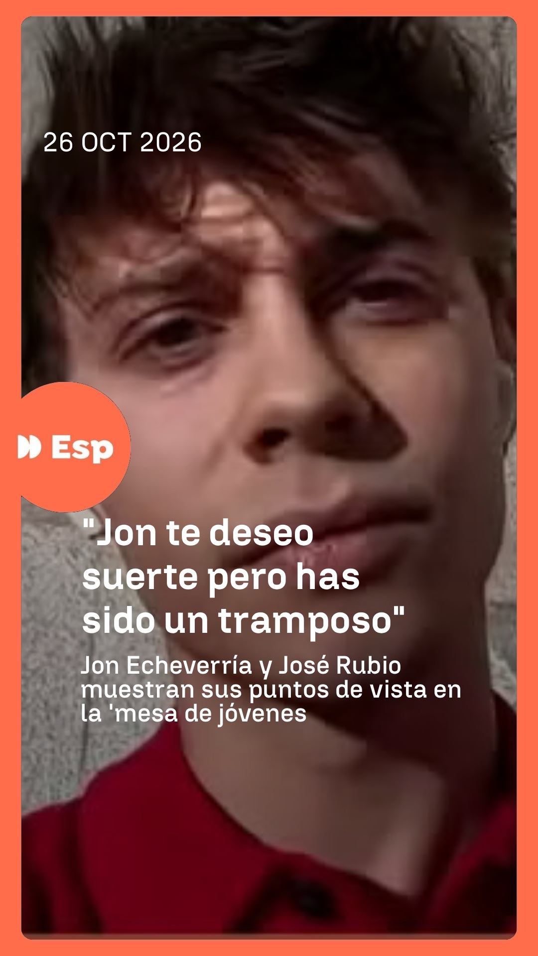 🎙️ Jon Echeverría y José Rubio han participado en la 'mesa de jóvenes' del programa