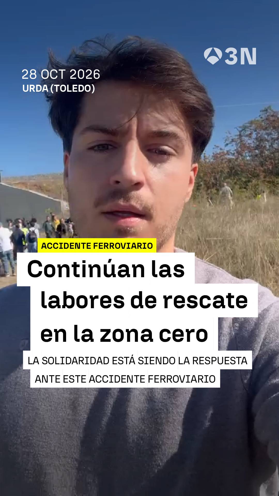🚨🤝🏼 La solidaridad está siendo la respuesta ante este accidente ferroviario: los vecinos se han volcado para ayudar a los pasajeros