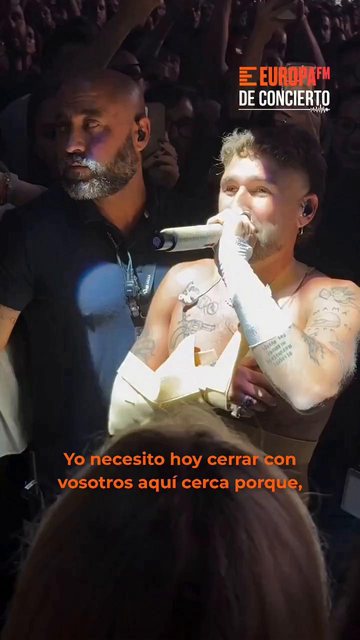 ❤️ Así terminó Dani Fernández su concierto en Valencia tras la caída: 