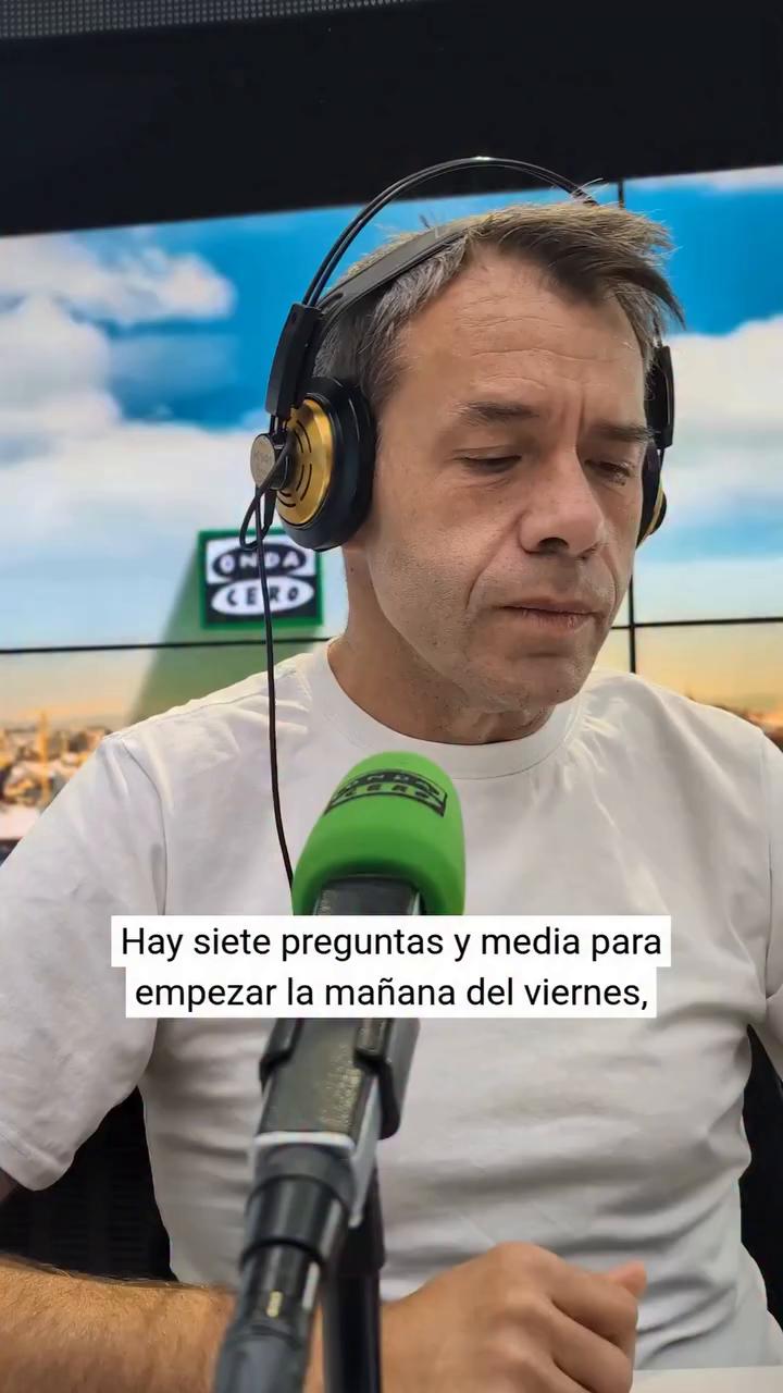Las 7️⃣ preguntas y media para iniciar la mañana de Rubén Amón