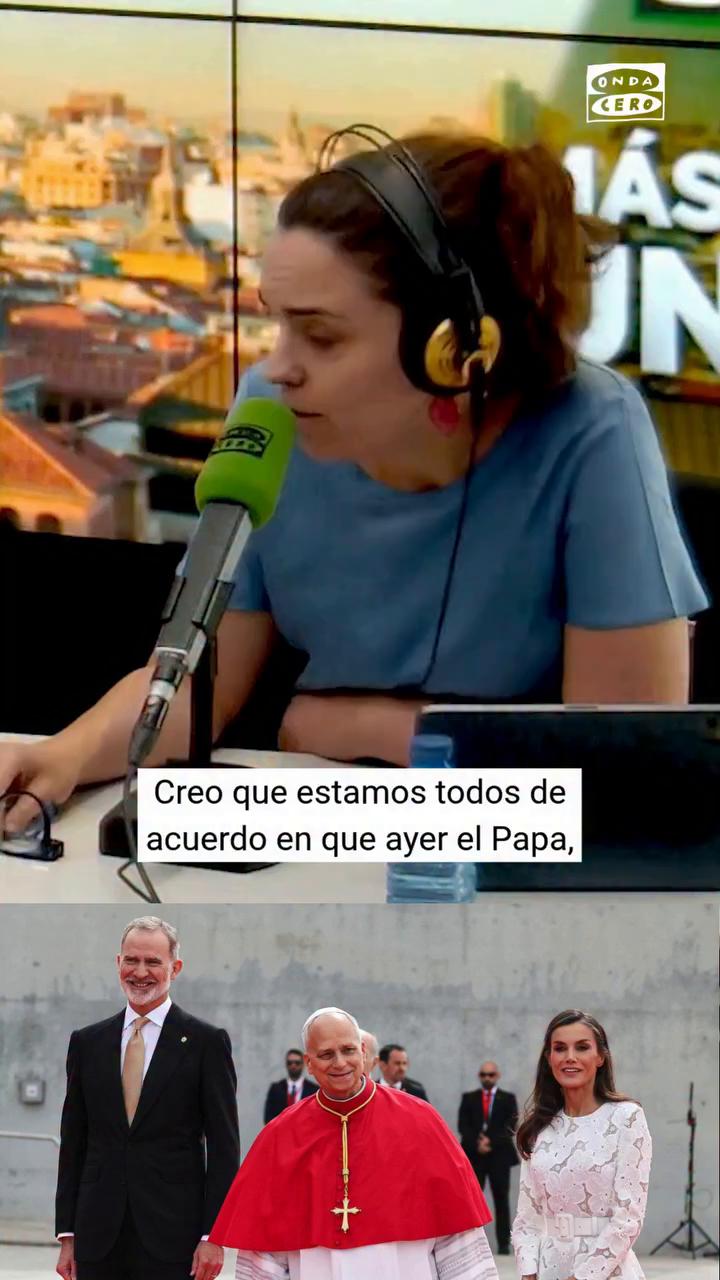 🗣️ @martagarciaaller, en la tertulia de @masdeunoondacero, sobre el discurso del papa León XIV en el Congreso: 
