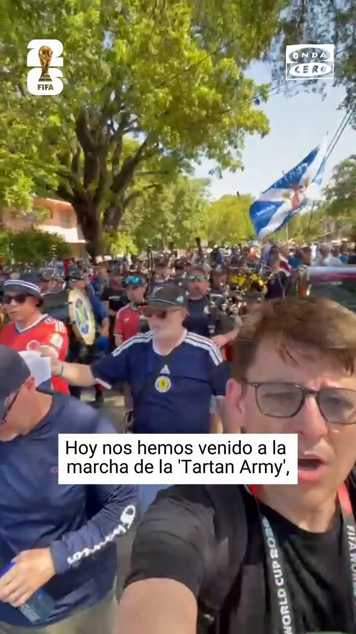 🏴󠁧󠁢󠁳󠁣󠁴󠁿 La 'Tartan Army' marcha en Miami antes del partido entre Escocia y Brasil