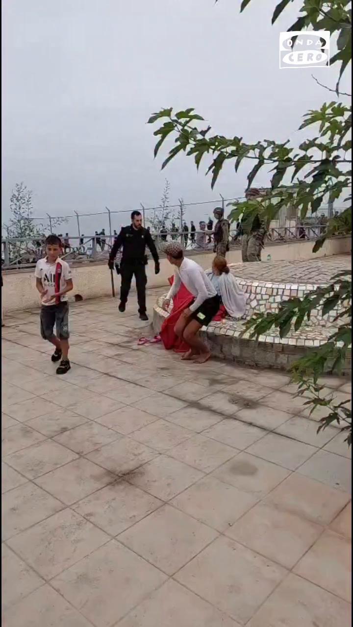 ❗️ El panorama en Ceuta en la mañana del viernes tras la llegada masiva de migrantes desde Marruecos