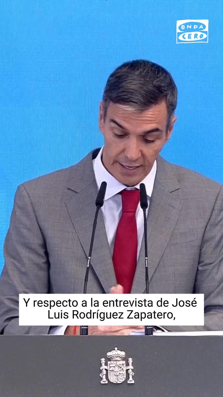🗣️ Sánchez reafirma su respaldo a Zapatero y reflexiona sobre los procesos judiciales de su familia: 