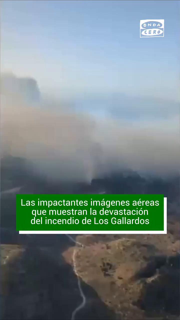 🔴 Las impactantes imágenes aéreas que muestran la devastación del incendio de Los Gallardos