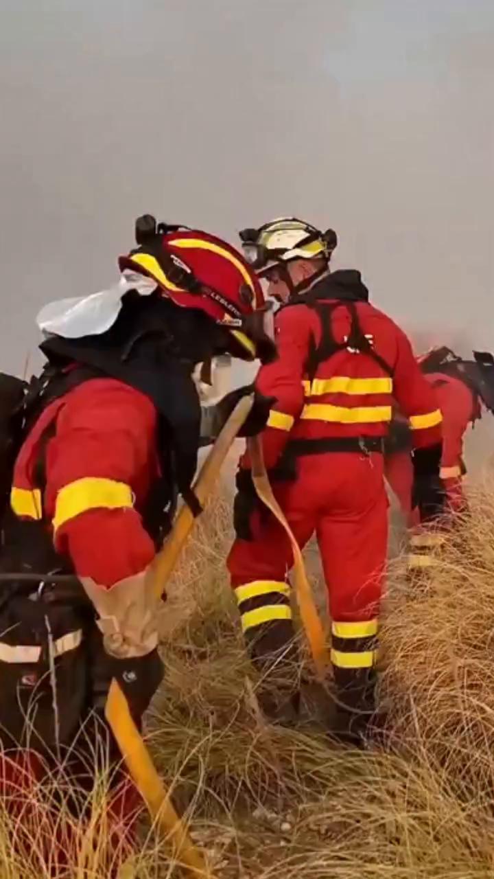 🚒 Unos 200 militares de la UME luchan contra el incendio de Los Gallardos (Almería), cuya evolución es 