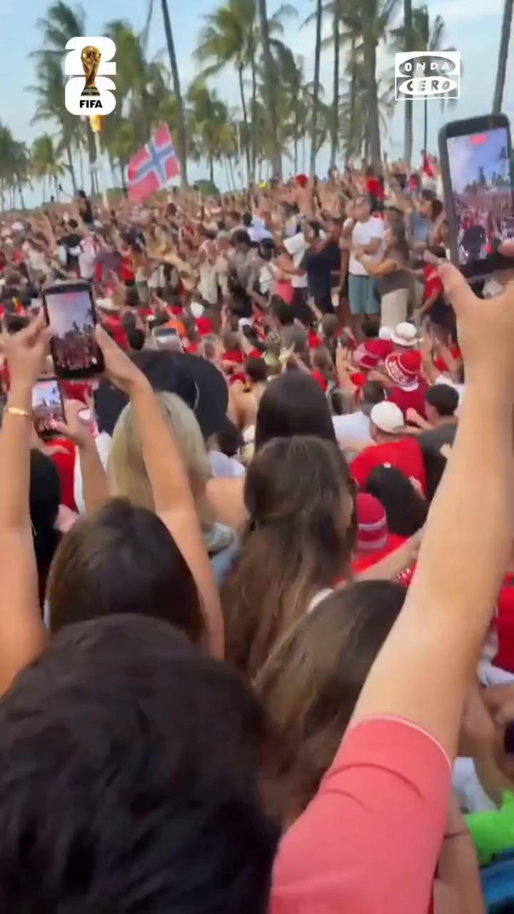 💥 Locura en Miami: calles invadidas por la afición de Noruega, que ya prepara el partido de cuartos de final contra Inglaterra.