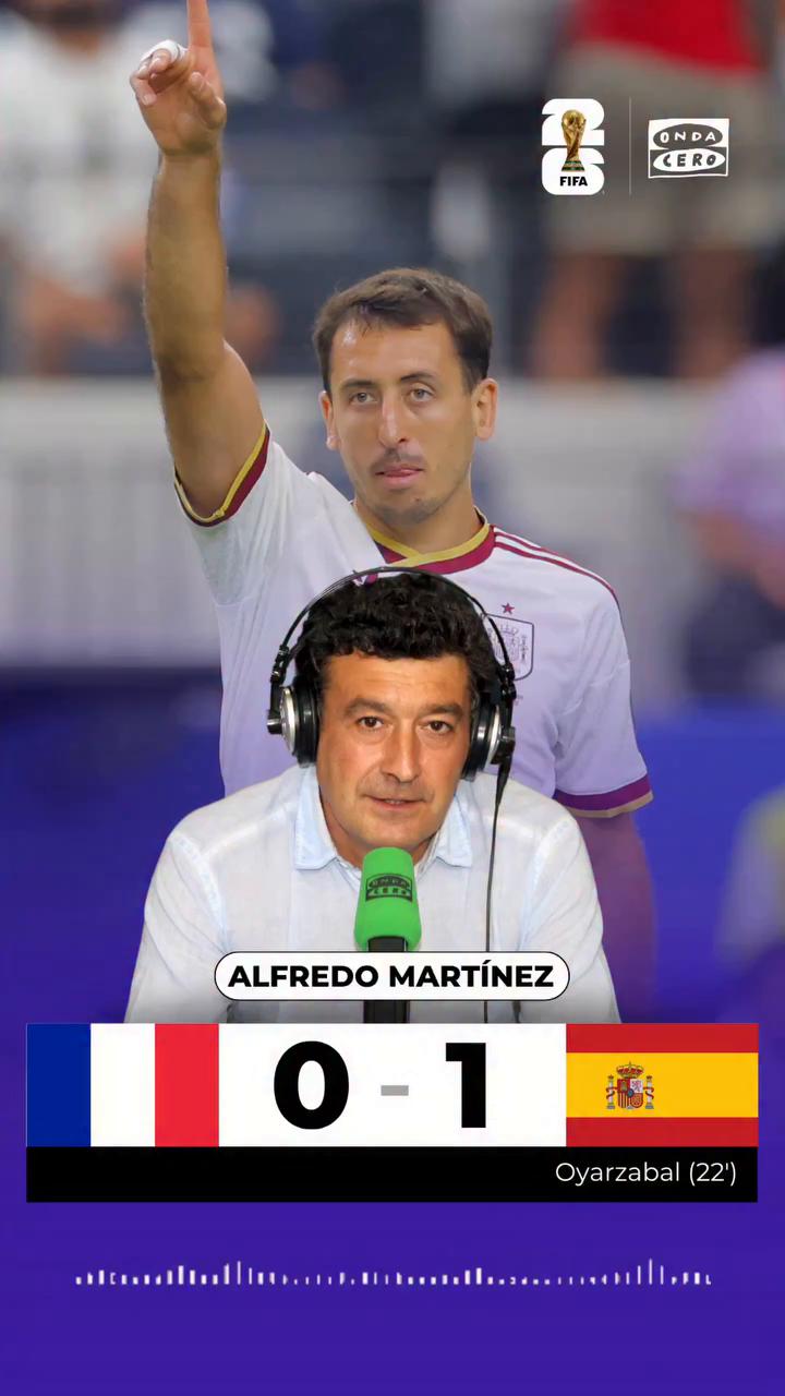 🇪🇸🎙️ ¡¡¡Así narró @alfremartinezz el gol de Mikel Oyarzabal que adelanta a España en el marcador!!!