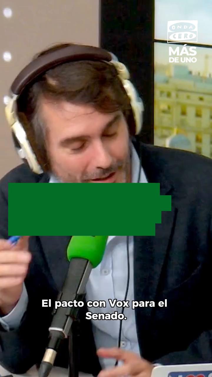 🎙️ Feijóo explica en @masdeunoondacero el acuerdo con Vox en el Senado como 