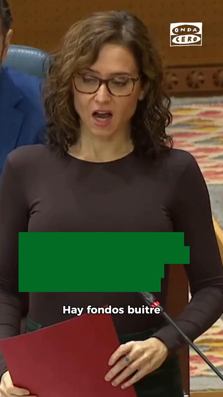 🗣️ Isabel Díaz Ayuso, en la Asamblea de Madrid: 