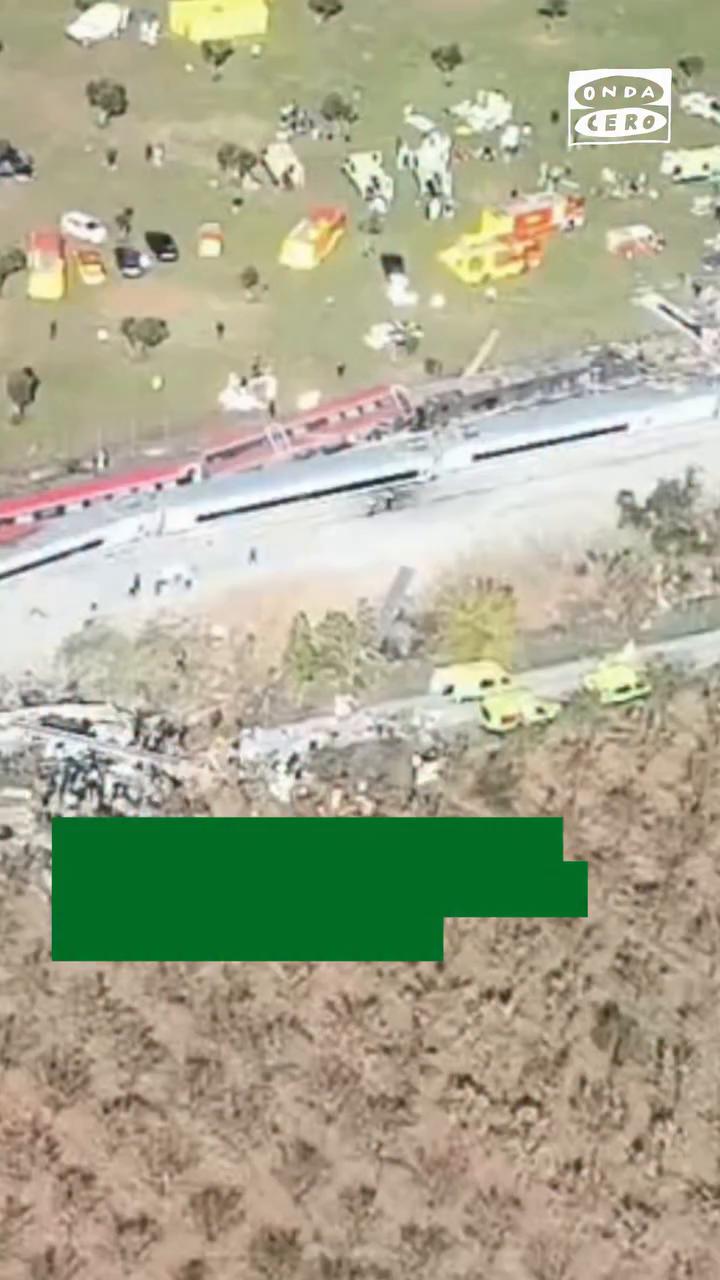 ❗️📹 El vídeo de la Guardia Civil con las imágenes aéreas del accidente ferroviario de Urda