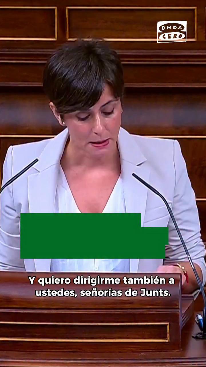 📹 Las caras de Miriam Nogueras al reproche de Isabel Rodríguez a Junts: 