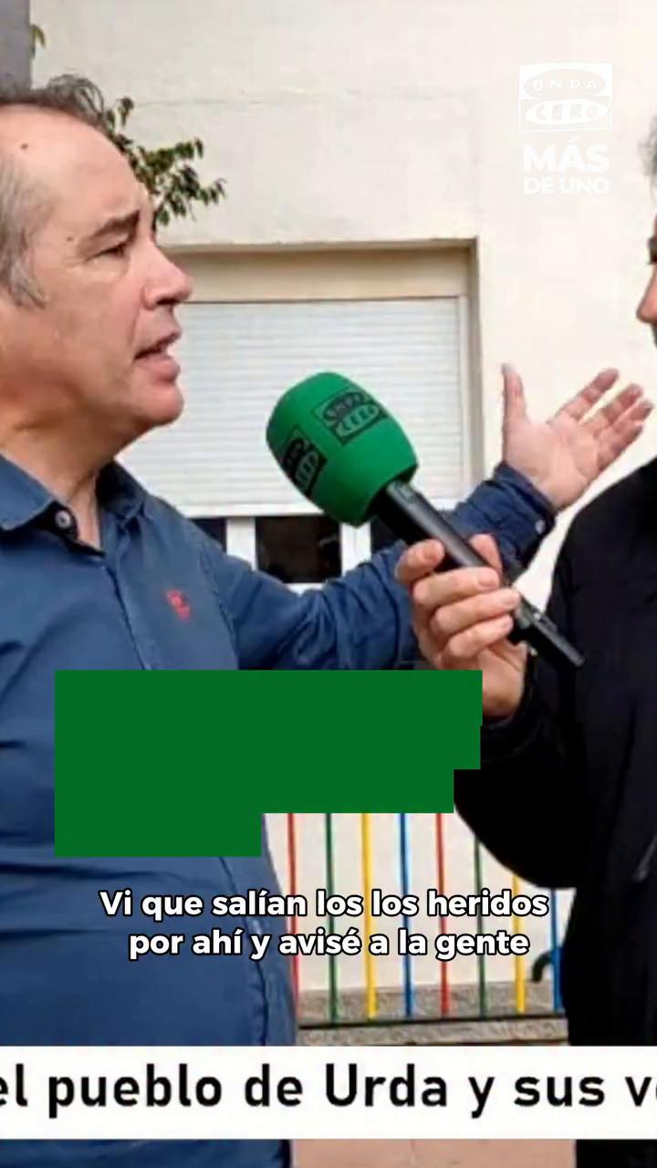 🎙️ Carlos, vecino de Consuegra (Toledo), acudió a Urda para ayudar a los pasajeros heridos en el accidente ferroviario y trasladarlos al centro de salud