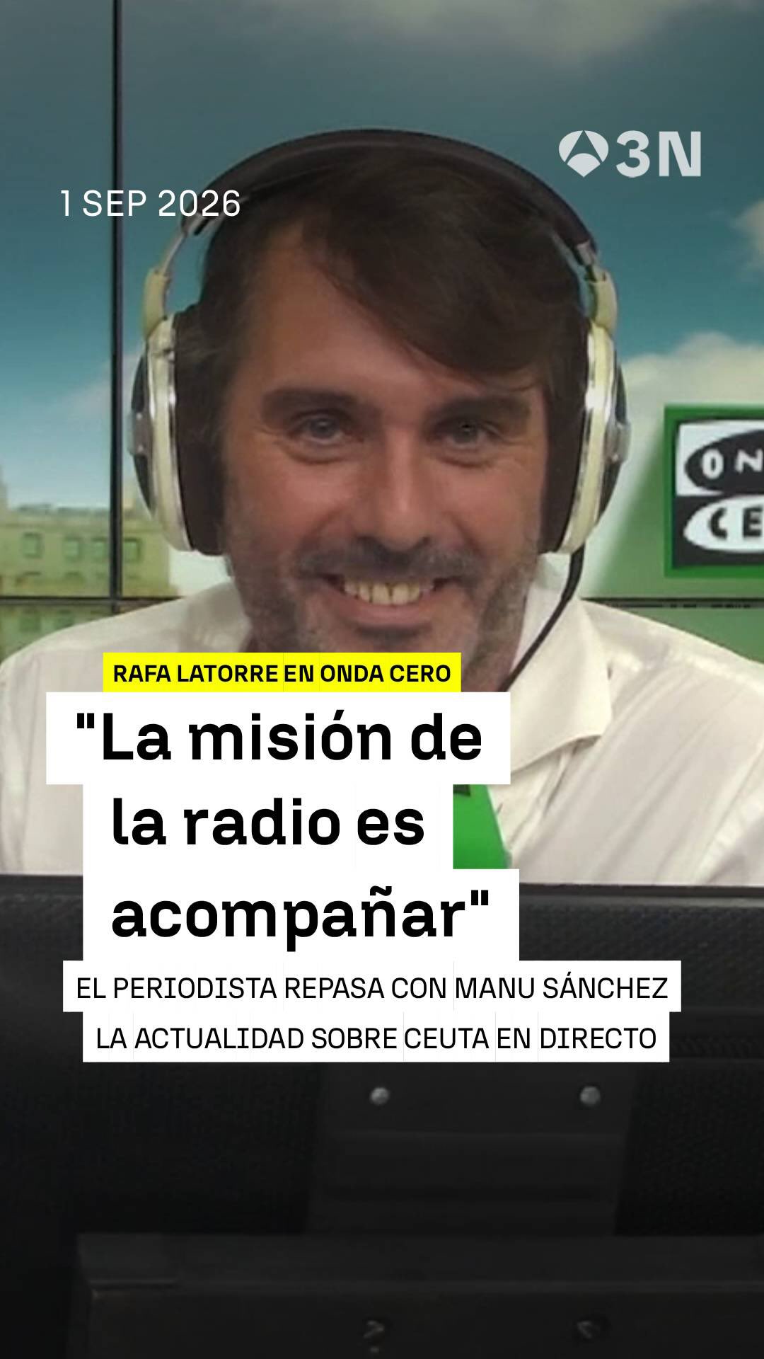 📻 Conectamos con los estudios de @ondacero para charlar con Rafa Latorre.