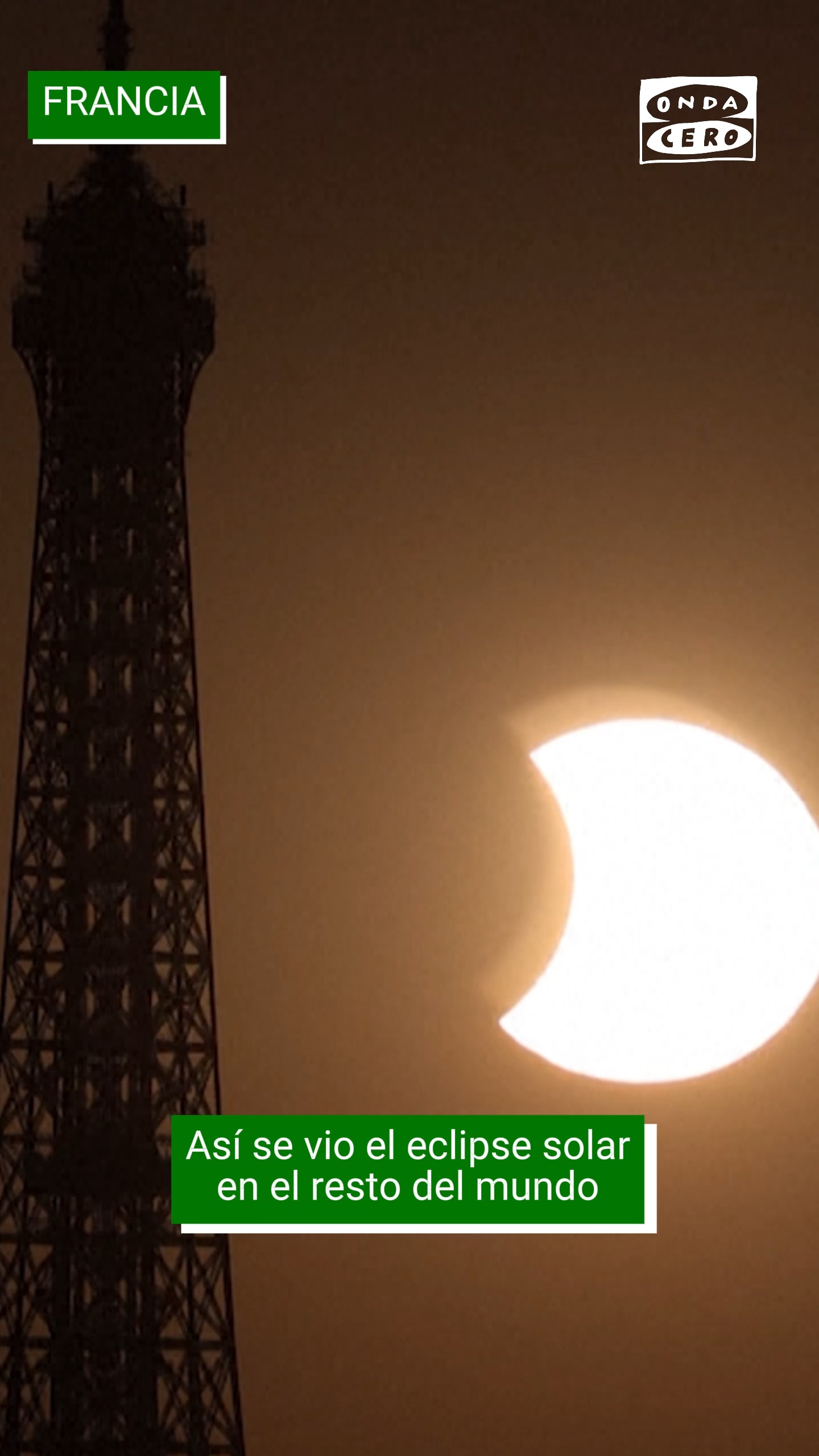 🌍🌒 Así se vio el eclipse solar desde el resto del mundo
