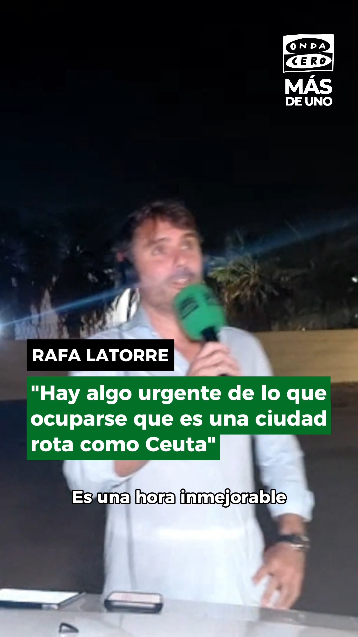 📻📍 Así comenzó Rafa Latorre el programa especial de @masdeunoondacero desde Ceuta