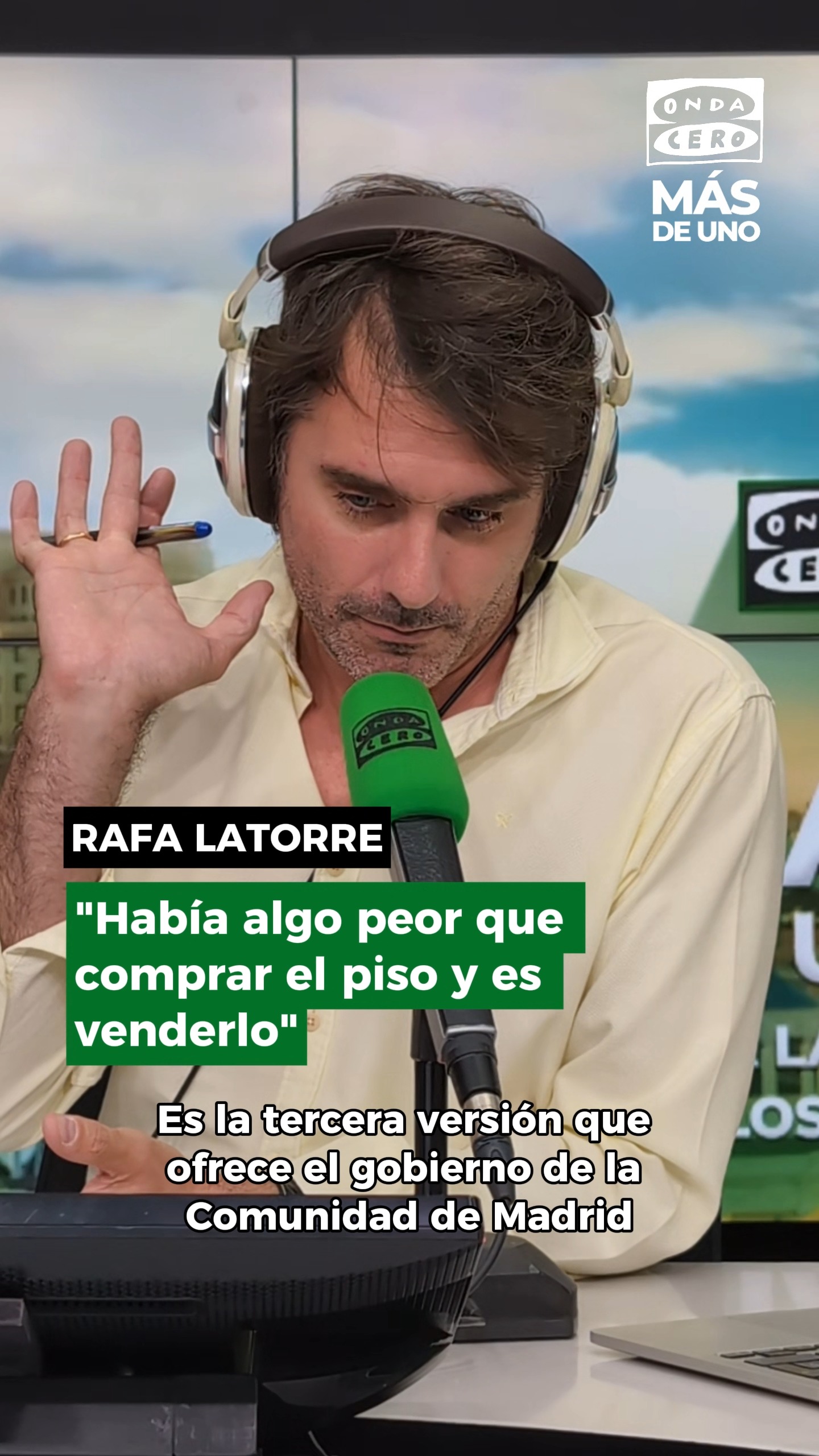 🎙️ Rafa Latorre, sobre la polémica de Ayuso y la compra del ático: 