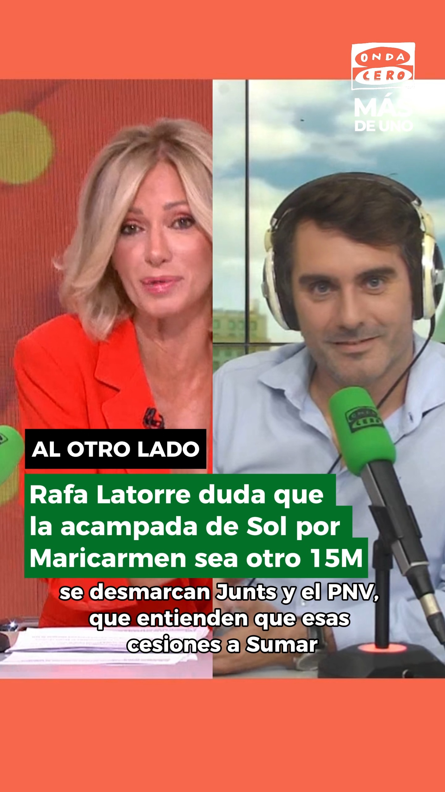 📺 Rafa Latorre duda en @espejopublico que la acampada de Sol por Maricarmen sea otro 15M: 
