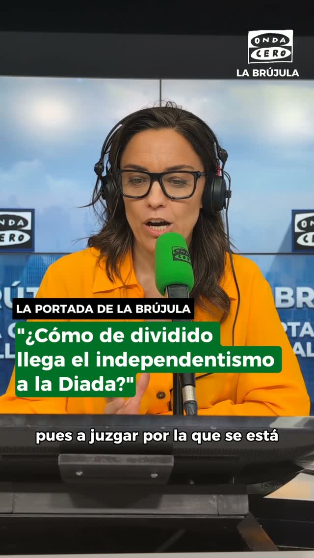 📰La portada de Marta García Aller:¿Cómo de dividido llega el independentismo a la Diada?