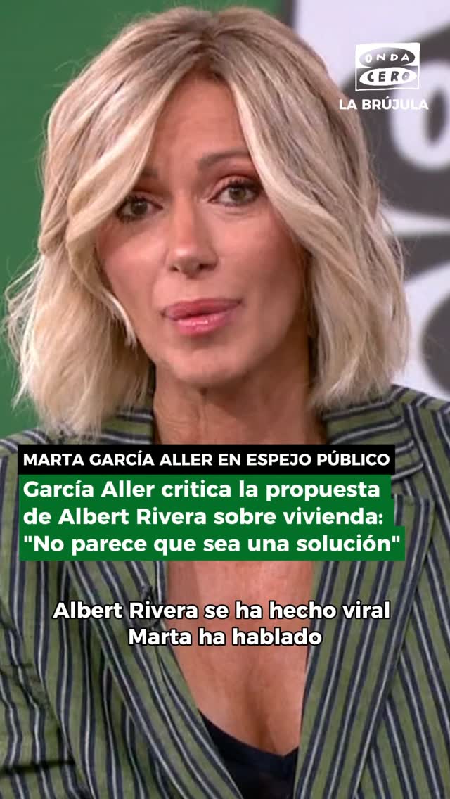 🎙️@martagarciaaller responde en @espejopublico a la propuesta 'rural' sobre vivienda de Albert Rivera